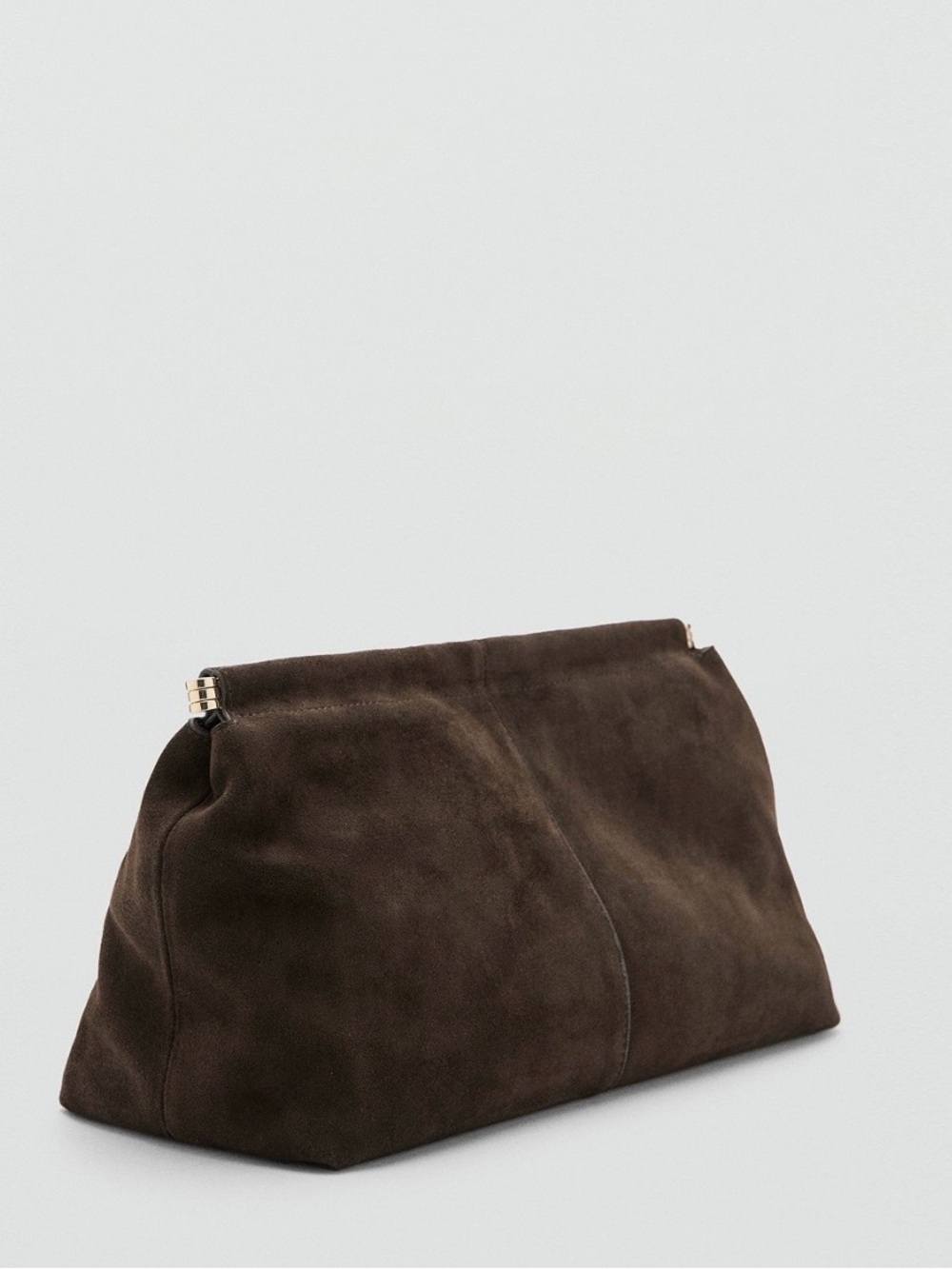 Mango suede cluch